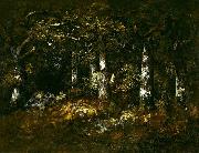 unknow artist Forest of Fontainebleau Spain oil painting artist